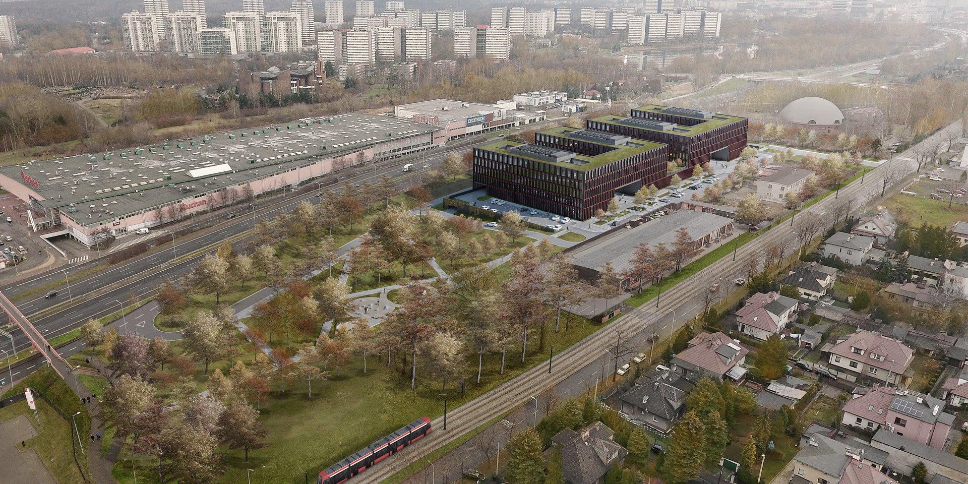 Construction of the Headquarters for Prosecutor's Offices of Various Levels in Katowice