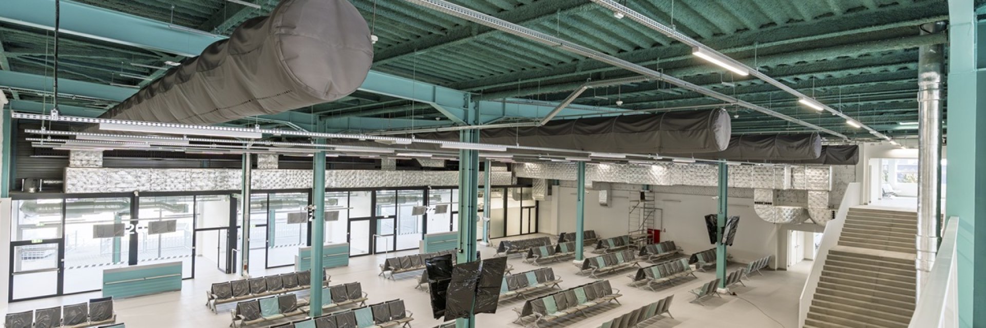 Redevelopment of the existing old Cargo Terminal building for temporary pre-boarding zone Non-Schengen departure lounges