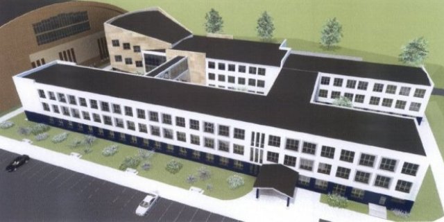 Roboty budowlane w Państwowej Wyższej Szkole Zawodowej przy ul. Grunwaldzkiej 137