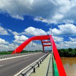 Konstrukcja stalowa ustroju niosącego mostu przez Wisłę w Puławach