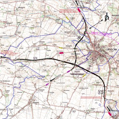Obwodnica Opatowa w ciągu drogi ekspresowej S74 i drogi krajowej nr 9