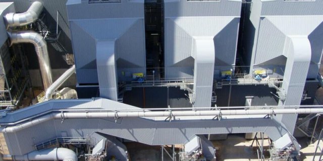 Montaż 3 elektrofiltrów w Zakładach Celulozy „Stendal” w Stendal w Niemczech