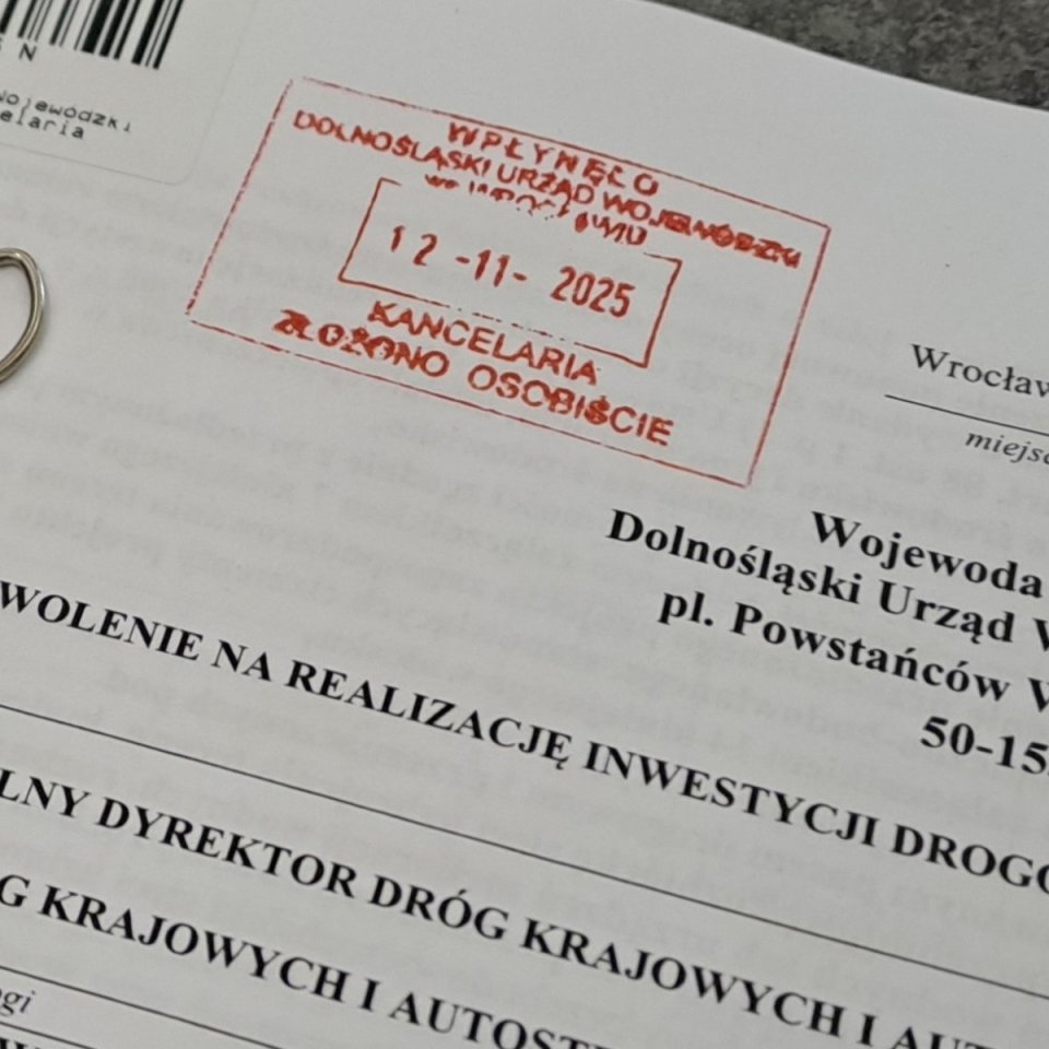 Złożyliśmy wniosek o wydanie decyzji ZRID dla S8 Niemcza-Ząbkowice Śląskie