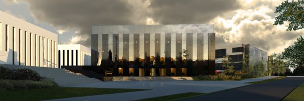 Wizualizacja rektoratu Politechniki Poznańskiej