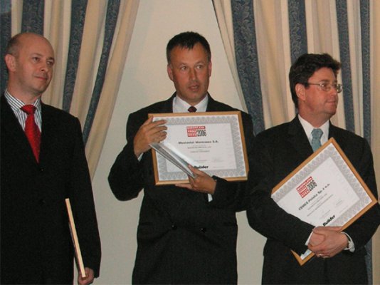 Mostostal Warszawa S.A. uhonorowany tytułem ,,Budowlana firma roku