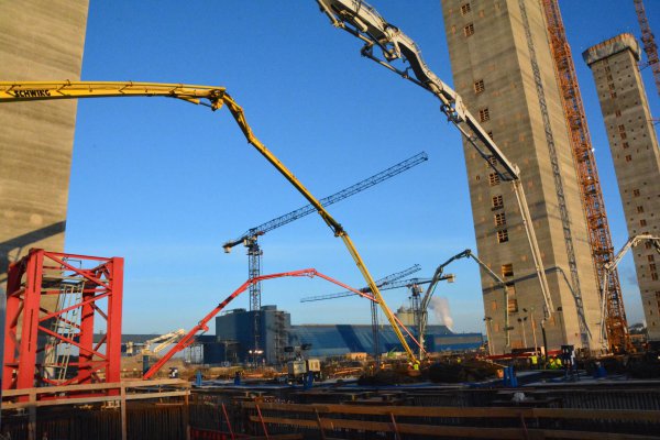 Mostostal Warszawa zakończył betonowanie największego fundamentu budowy bloków energetycznych nr 5 i 6 w elektrowni Opole!