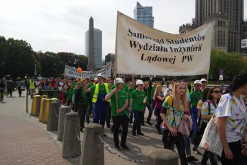 Parada Studentów Wydziału Inżynierii Lądowej pod naszym patronatem!