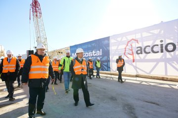 Delegaci resortów infrastruktury odwiedzili plac budowy w Babicy