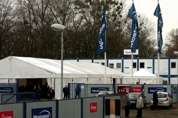 Uroczyste rozpoczęcie budowy mostu przez Odrę