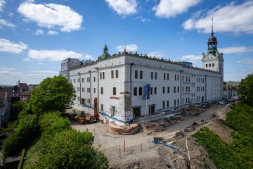 Wieści z budów: postęp prac na terenie Zamku Książąt Pomorskich w Szczecinie