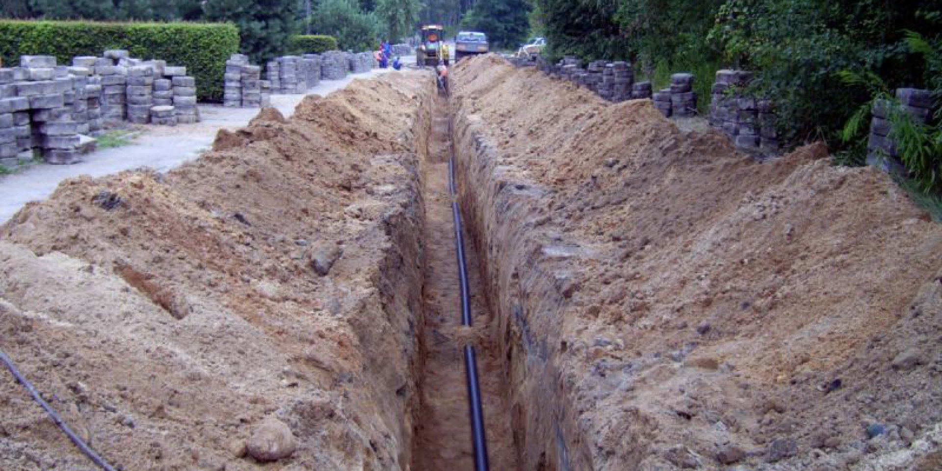 Construction of a sanitary network system in Dzierżążno and Borowo