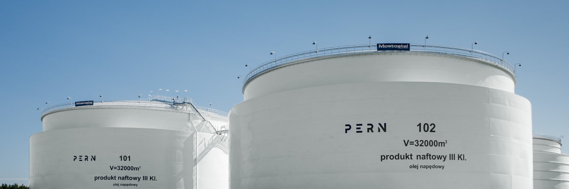 Storage tanks in Fuel Depots in Koluszki, Nowa Wieś Wielka and Dębogórze