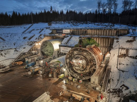S19 Rzeszów Południe–Babica: rotation of the TBM “Karpatka” underway