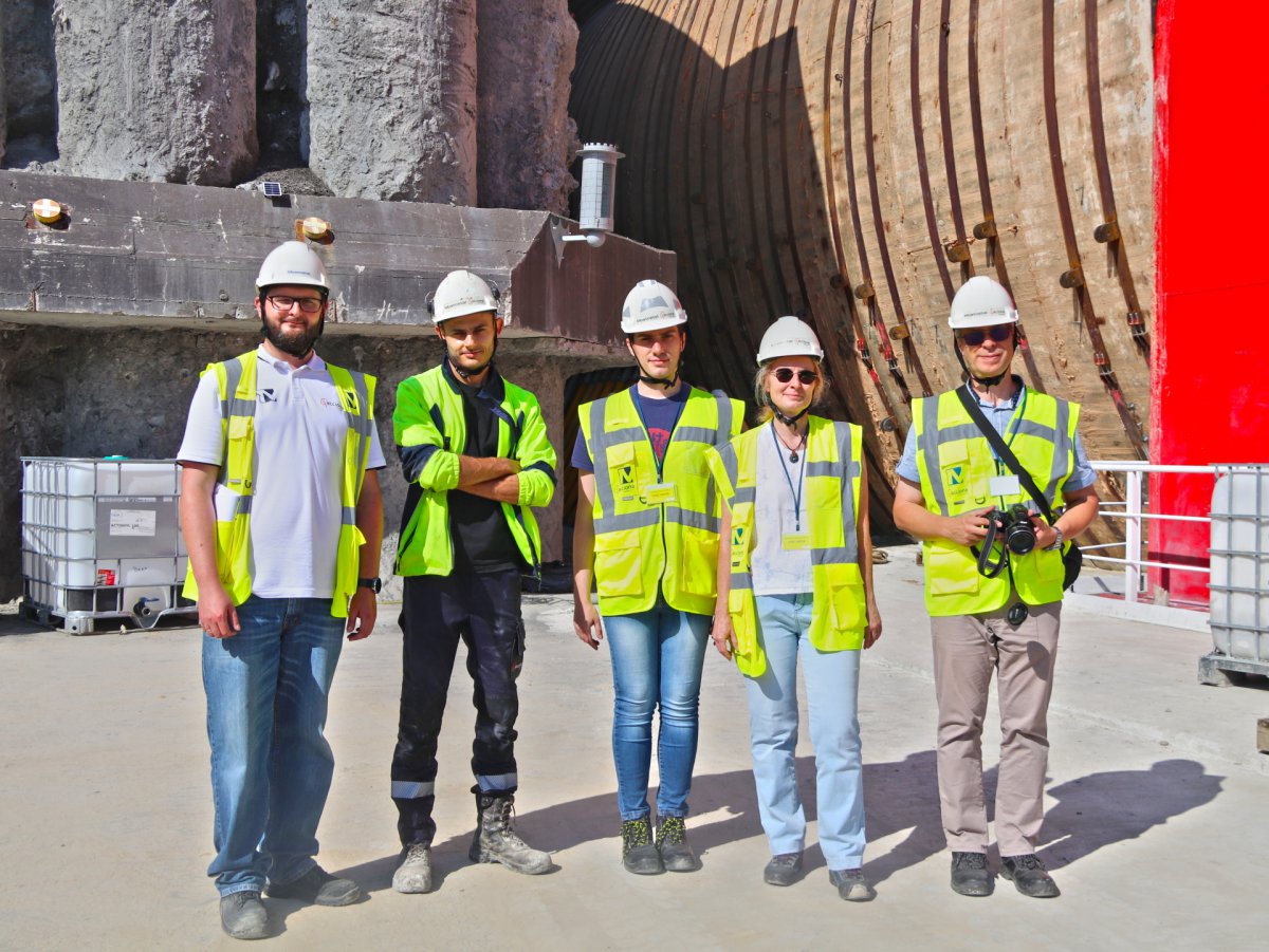 Winners of the WOŚP auction visited the TBM Machine 