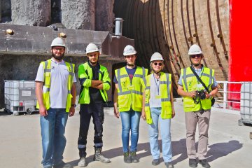 Winners of the WOŚP auction visited the TBM Machine 
