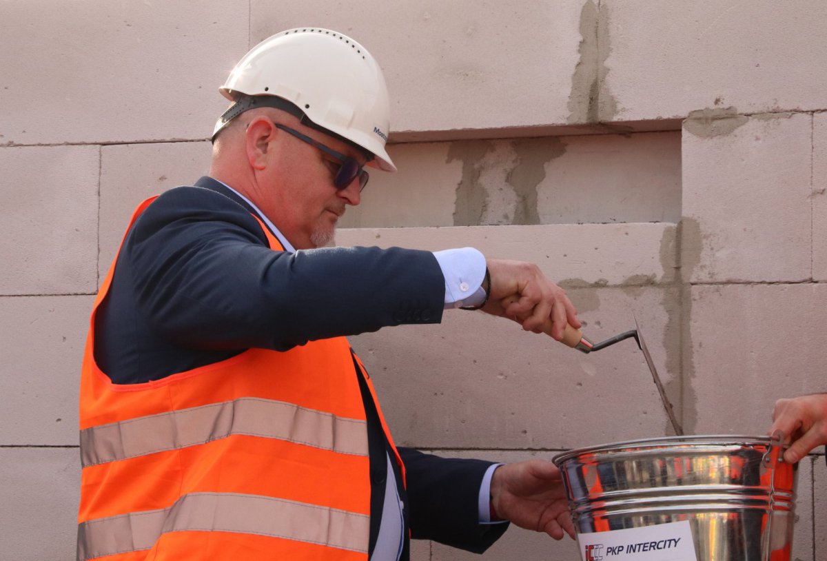 We have laid the foundation stone for the construction of the PKP Intercity train wash!