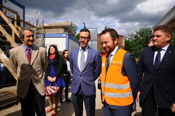 A topping-out ceremony held at Center of Creativity Targowa!