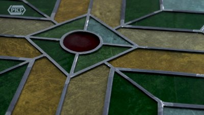 The stained glass windows return to the Gdańsk Główny Railway Station