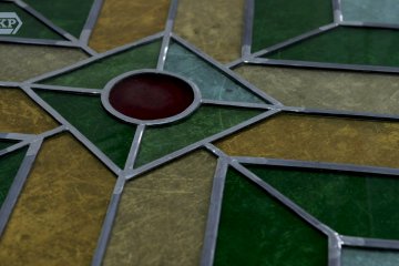 The stained glass windows return to the Gdańsk Główny Railway Station