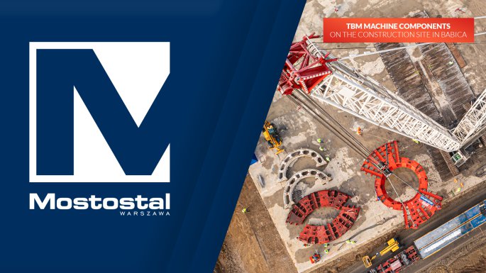 The assembly of the TBM machine, which will drill a 2-km tunnel near Rzeszów, begins