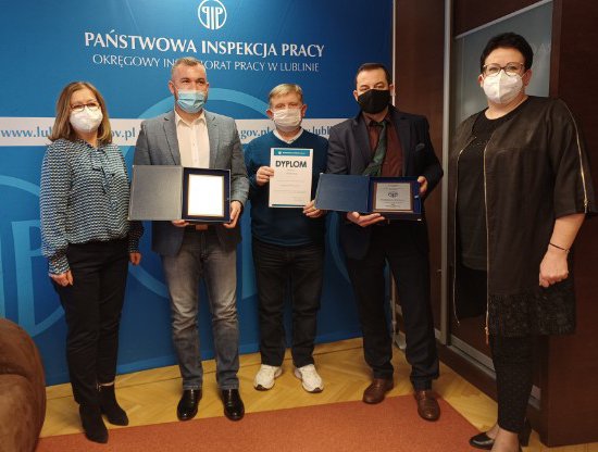 The sports and entertainment hall construction team in Puławy awarded for safe work