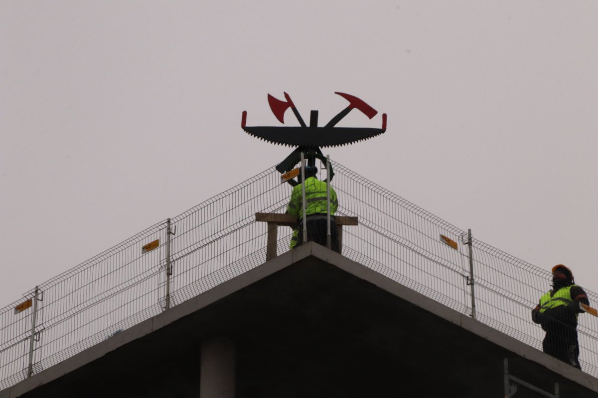 Topped out on the building of the Faculty of Psychology at the University of Warsaw