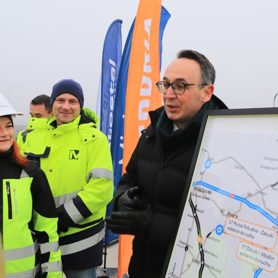 S7 Załuski–Modlin: The section completed by Mostostal Warszawa S.A. has been opened to traffic
