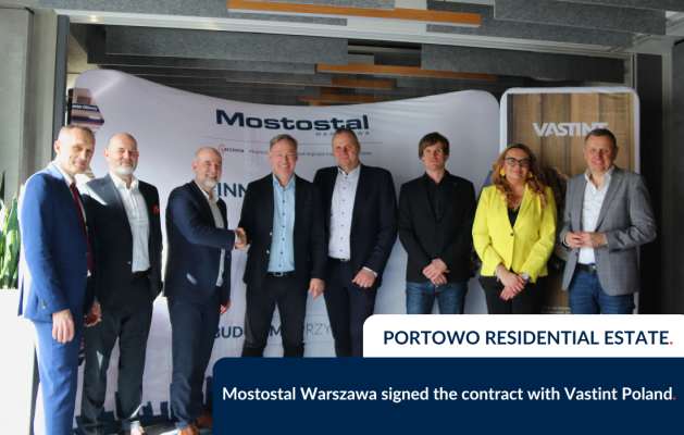 Mostostal Warszawa with the contract for the construction of Portowo residential estate