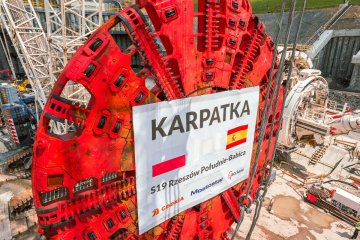 Completion of the excavation of the first tunnel bore of S19 Rzeszów Południe–Babica – streaming available for use