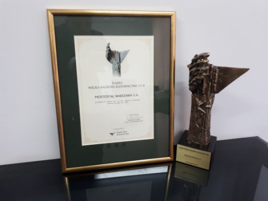 The project of Mostostal Warszawa awarded with the Silesian Great Construction Award 2018