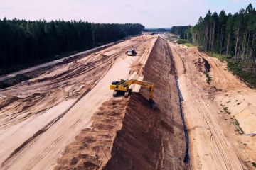 S61 Ełk Południe-Wysokie - work is in full swing!