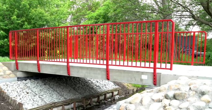 Prefabricated footbridges of the R&D Department already present on the Polish market