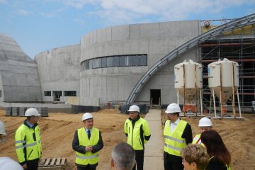 Topping out ceremony at the Tychy Aquapark