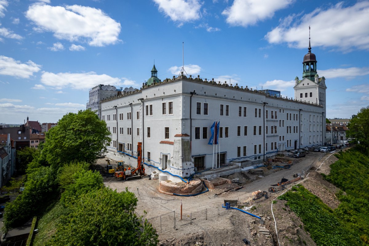 News from construction sites: progress of works at the Pomeranian Dukes' Castle in Szczecin