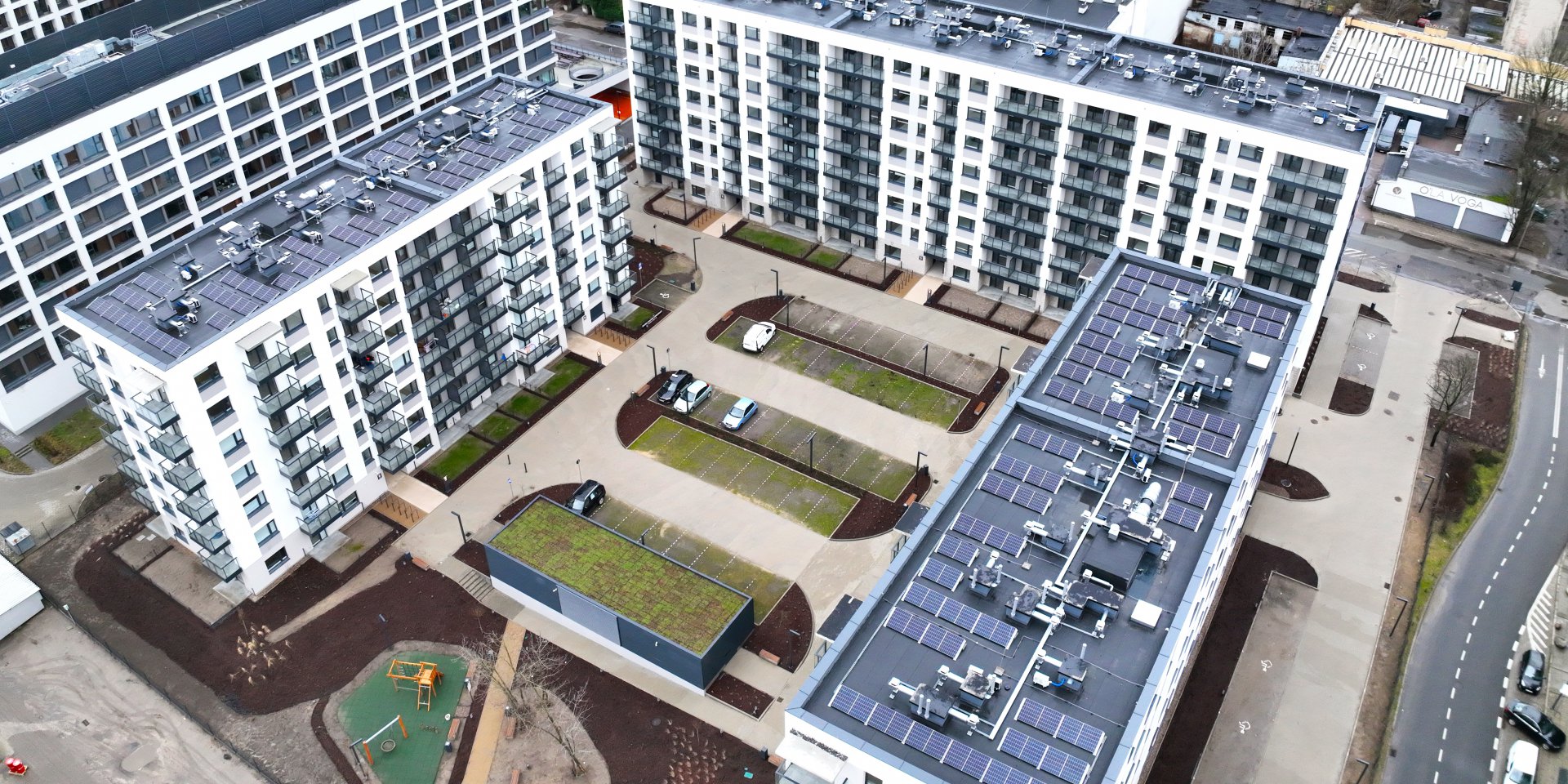 Complex of residential buildings at Rembielińskiego Street in Łódź