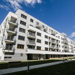 Service and residential building in the Lipowe Zacisze estate in Pruszkow