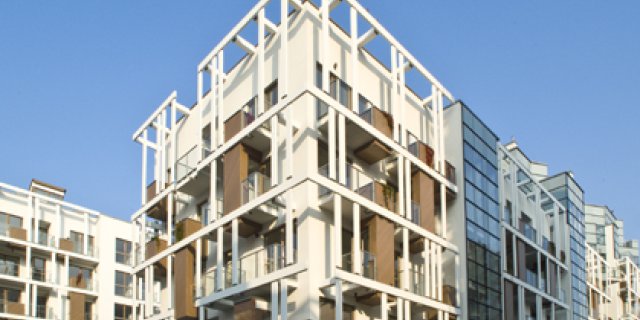 Housing development Eko-Park at Chodkiewicza and Rostafińskich Streets in Warsaw, stage B4-B8