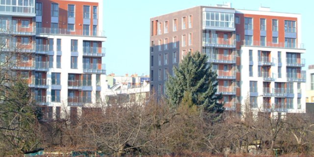 Housing development Eko-Park at Chodkiewicz and Rostafińskich Street in Warsaw, stage D6