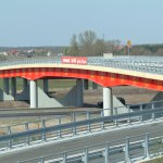 Access overpass on Toruńska Route in Marki near Warsaw