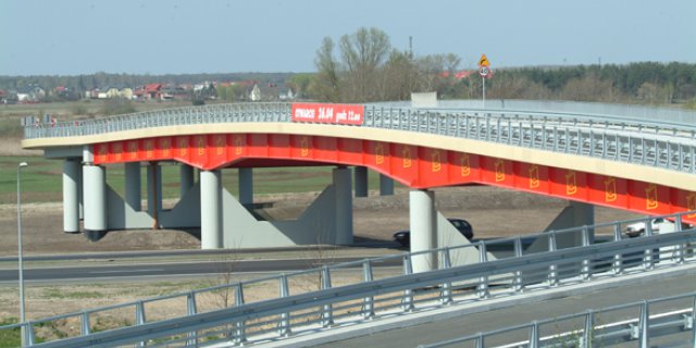 Access overpass on Toruńska Route in Marki near Warsaw