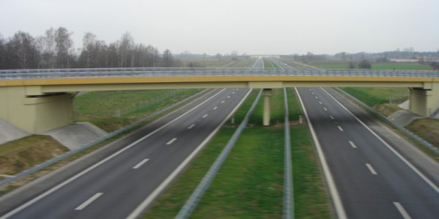 17 km of A2 motorway between Stryków and Konotopa