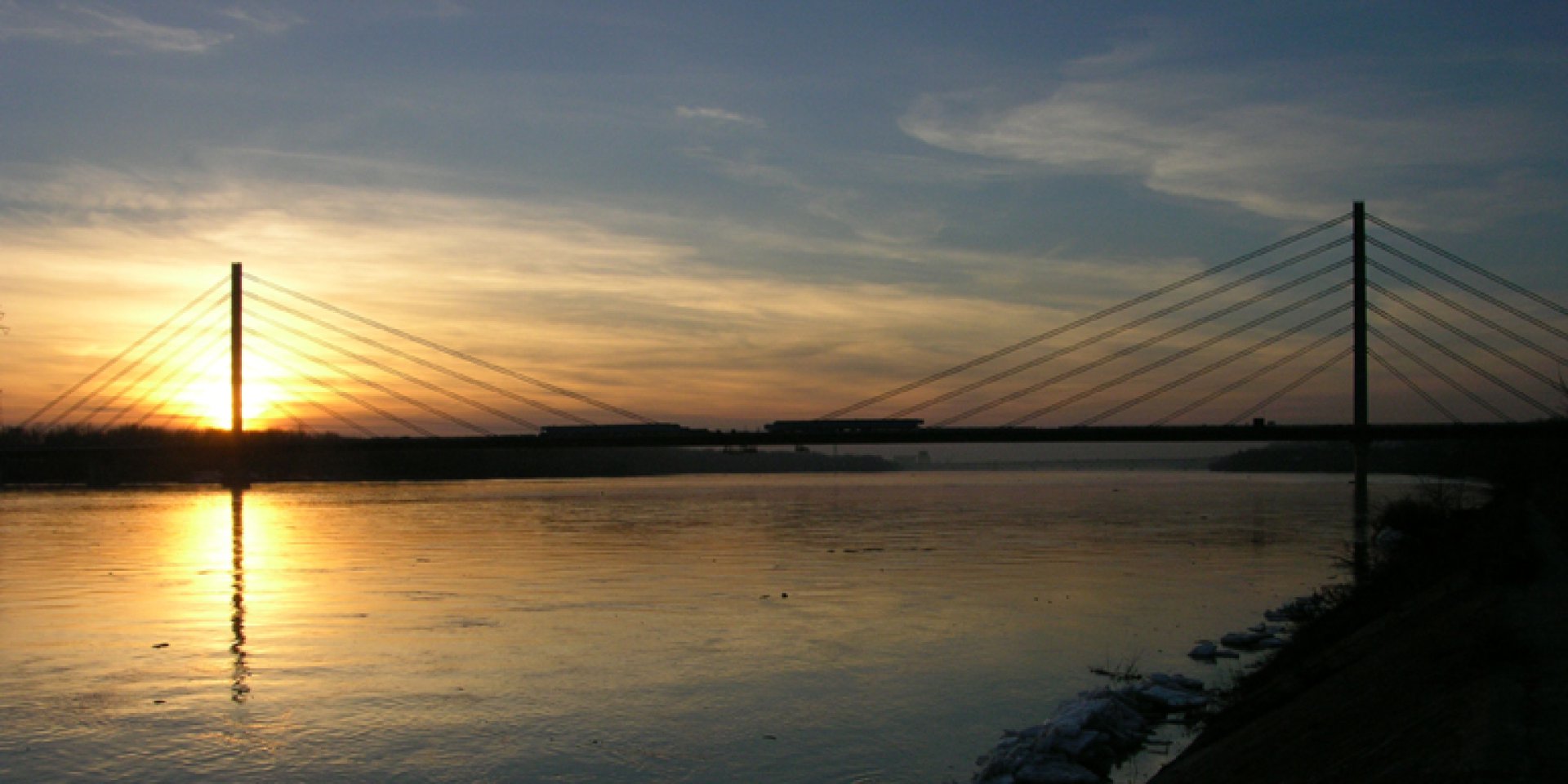 Bridge over Wisła River in Płock