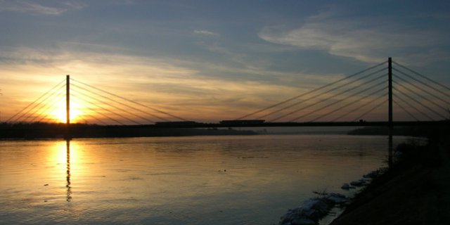 Bridge over Wisła River in Płock