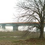 Bridge across the Vistula in Kiezmark
