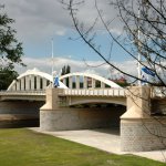 The St. Roch Bridge over Warta River in Poznań